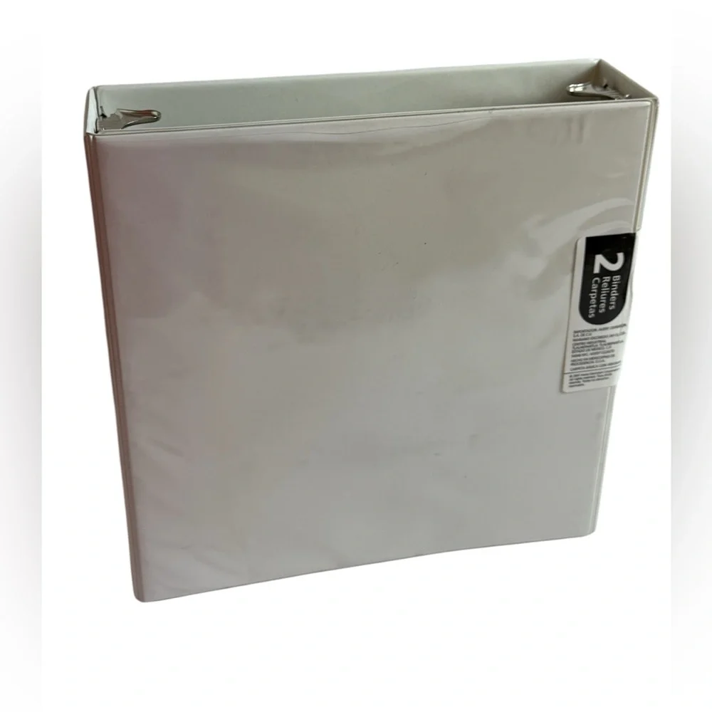 Avery White 3-Inch Ring View Binder ~ 2 Pack ~ NEW
